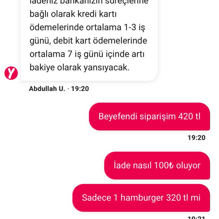 Eksik Ve Soğuk Ürün, Yetersiz İade Ve Mağduriyet