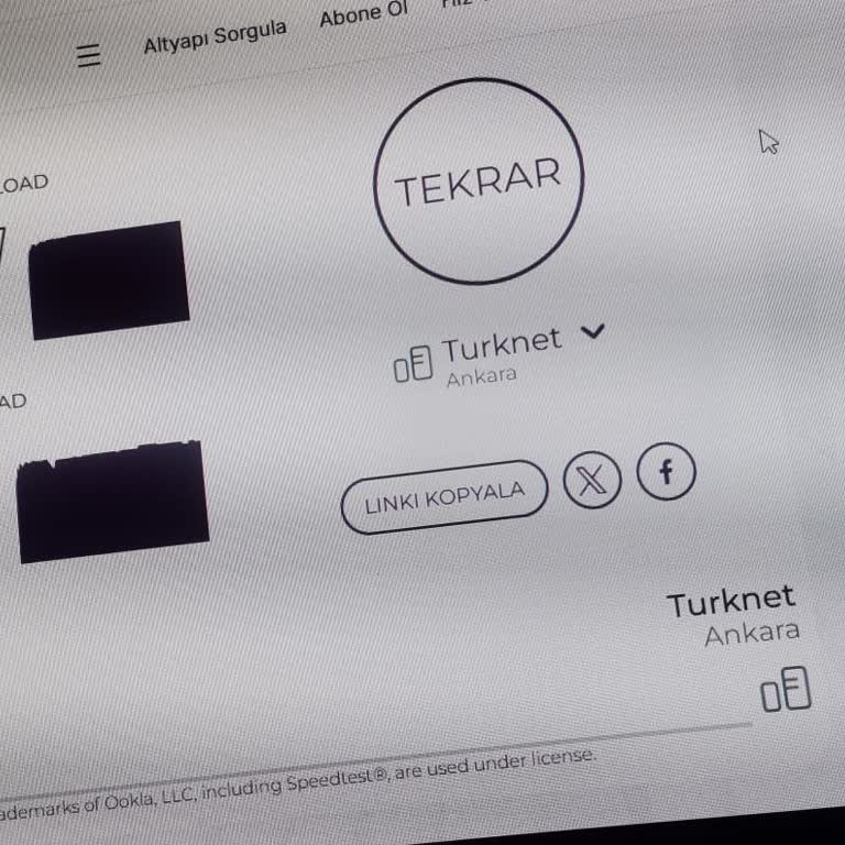 TurkNet’te Taahhüt Edilen 100 Mbps Hızının Gerçekte 46 Mbps Olması