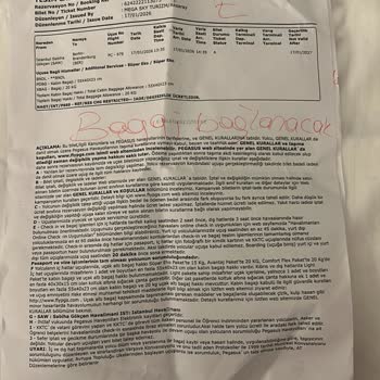 Pegasus’ta Haksız Biniş Reddi Ve Ücret İadesi Talebi