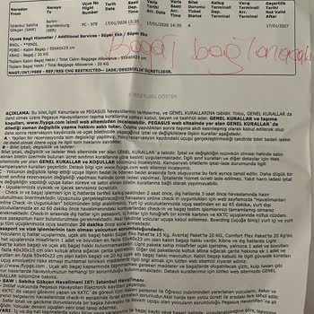 Pegasus’ta Haksız Biniş Reddi Ve Ücret İadesi Talebi