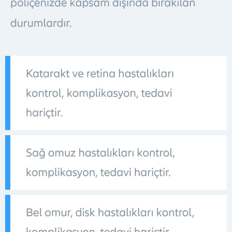 Ünlem Sigorta’nın Bilgilendirme Eksikliği Ve Poliçeme Eklenen İstisnai Hastalık