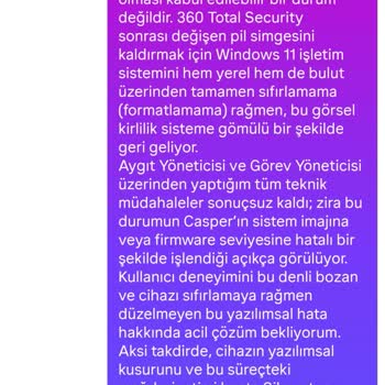 Servis Ücreti İadesi Ve Çözülmemiş Pil Simgesi Sorunu