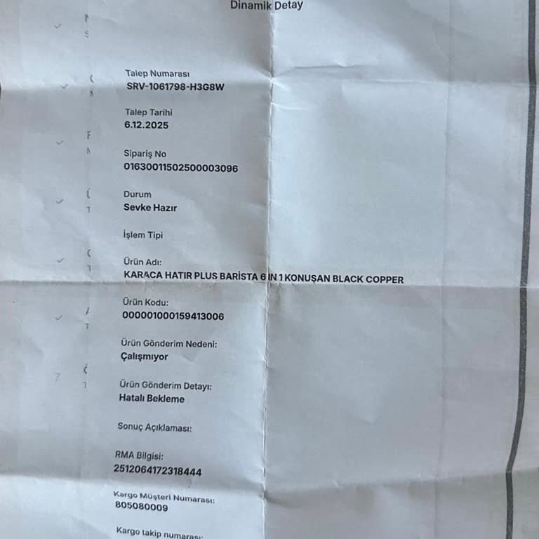 Garanti Kapsamındaki Kahve Makinesi 44 Gün İçinde Geri Gelmedi, Mağaza Bilgi Vermiyor