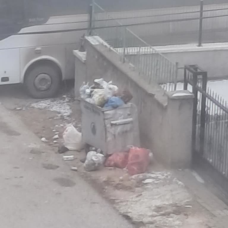 Beşikkaya Mahallesindeki Çöp Konteyneri Boşaltılmadığı İçin Yoğun Koku Ve Sağlık Riski