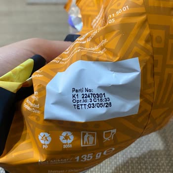 Harras Patates Cipsi İçinde Plastik Parça Bulundu