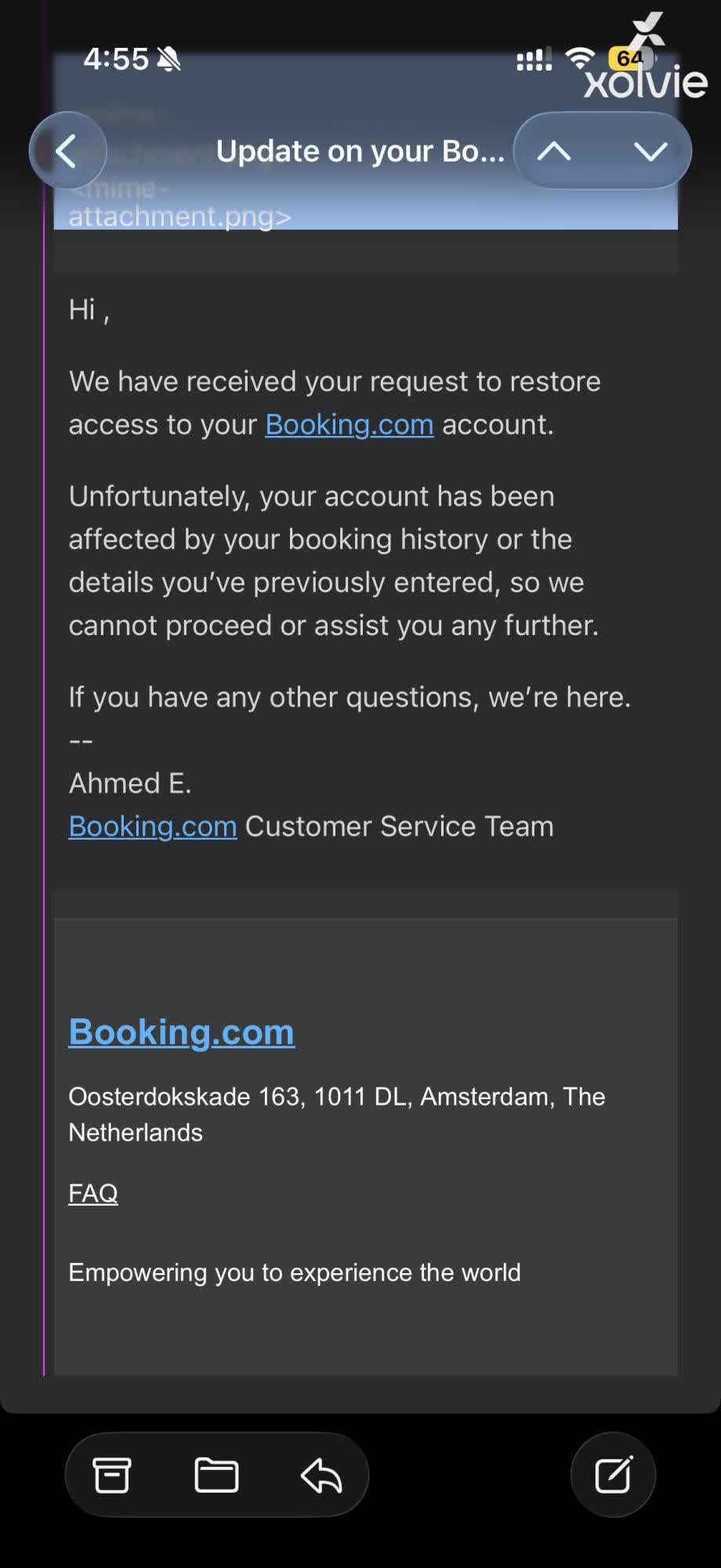 Booking.com is A Scam Trading Under A Global Brand Name - Xolvie