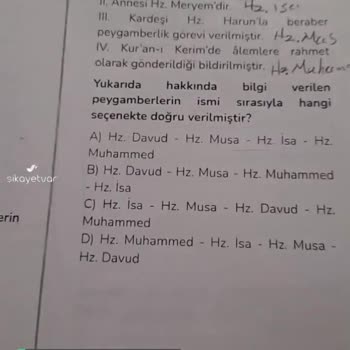 Derslig Soruda Bulduğum Cevabın Şıkkı Yok!