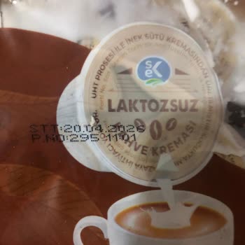 Market Saklama Koşulları Nedeniyle Patlayan Ve Bozuk Sek Laktozsuz Kahve Kreması