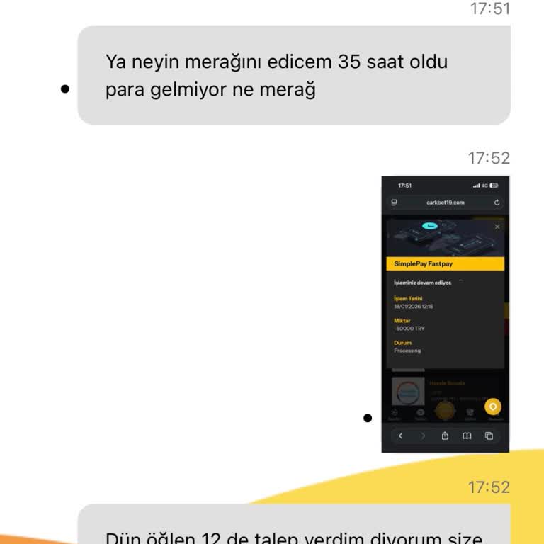 50.000 TL Çekim Talebimin Ödenmemesi Ve Canlı Destek Yetersizliği