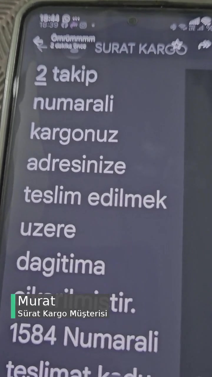 Sürat Kargo Teslimat Bilgisi Yanıltıcı! videonun kapak resmi