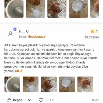 Bulanık Su Ve Hijyen Endişesi: Değişim Talebi