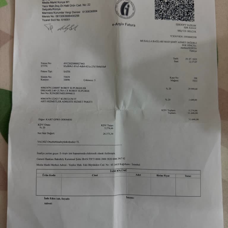 Media Markt Ve Dreame L40 Ultra Üç Kez Aynı Arıza İle Ürün Değişimi Talebi