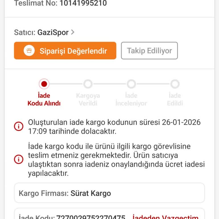 Sürat Kargo Tokat Şubesinde Teslimat Gecikmesi Ve Yanıltıcı SMS Mesajları
