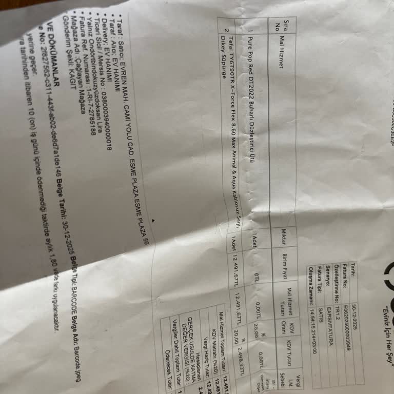 Tefal Dikey Şarjlı Süpürge Kusurlu, İade Talebim Reddedildi Ve Müşteri Hizmetleri Duyarsız