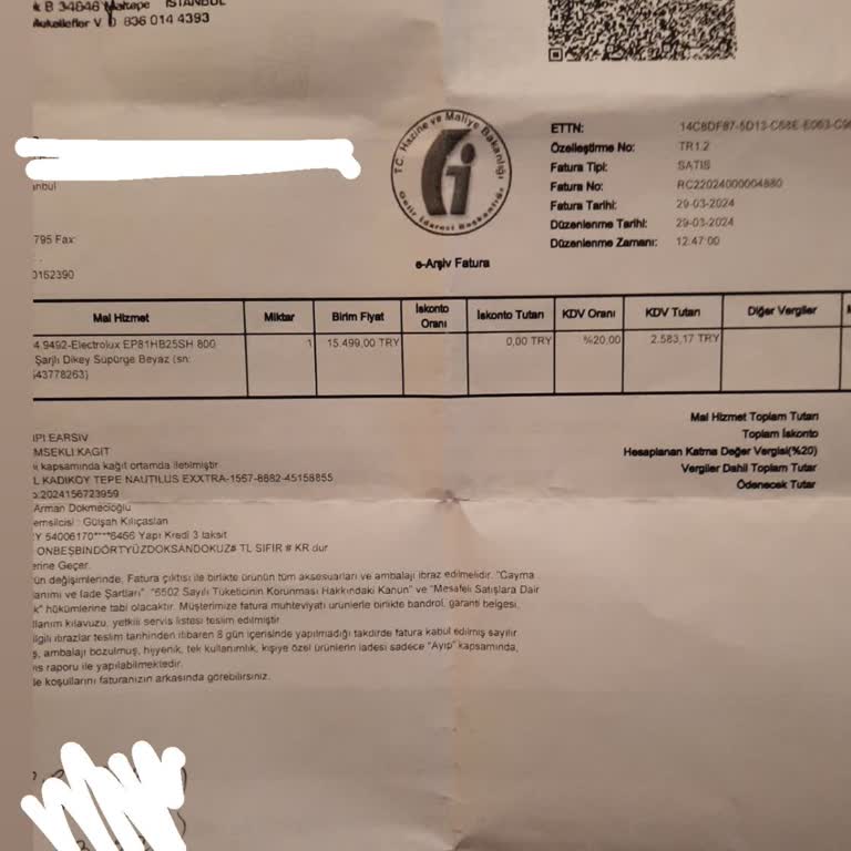 Garanti Süresi İçinde Akü Değişimi İçin 7.000 TL Ücret İstenmesi