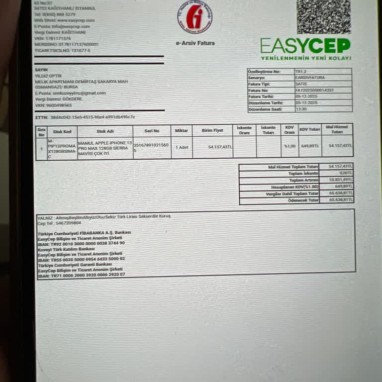 İPhone 13 Pro Max Sipariş Kargoya Verilmeden İptal Edilemedi Ve Teslim Gelmedi