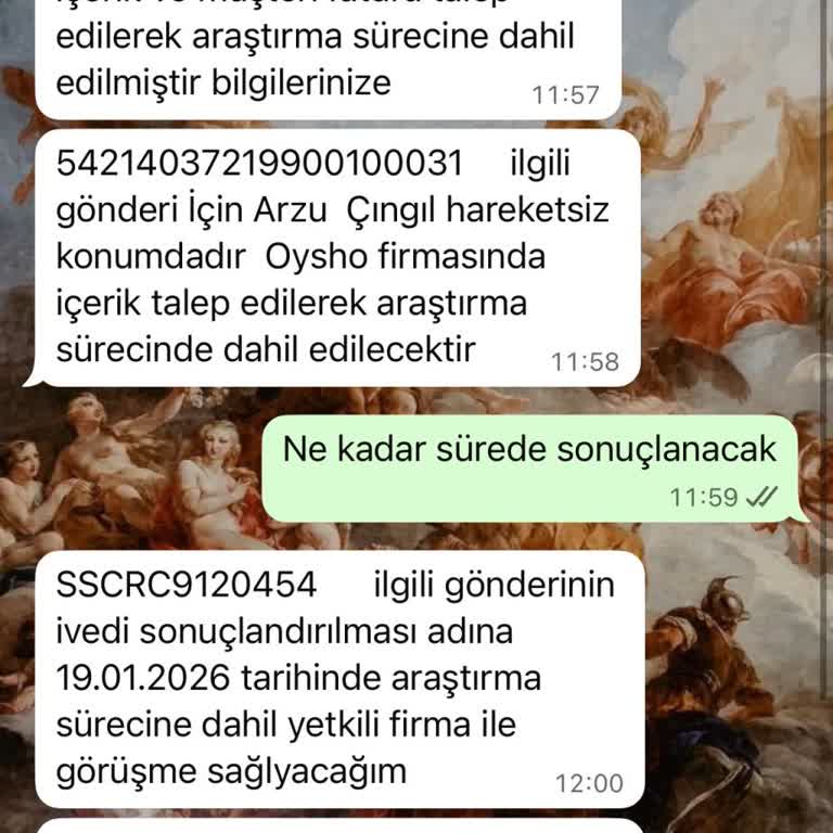 Kargolarım Şubelerde Kayboldu Acil Teslimat Talebi
