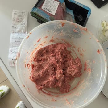 Köfte Harcında Çamur Kıvamı Olan %10 Yağlı Kıyma