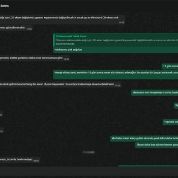 Garanti Kapsamındaki Ekran Değişiminde Uzun Bekleme Ve Cevapsızlık