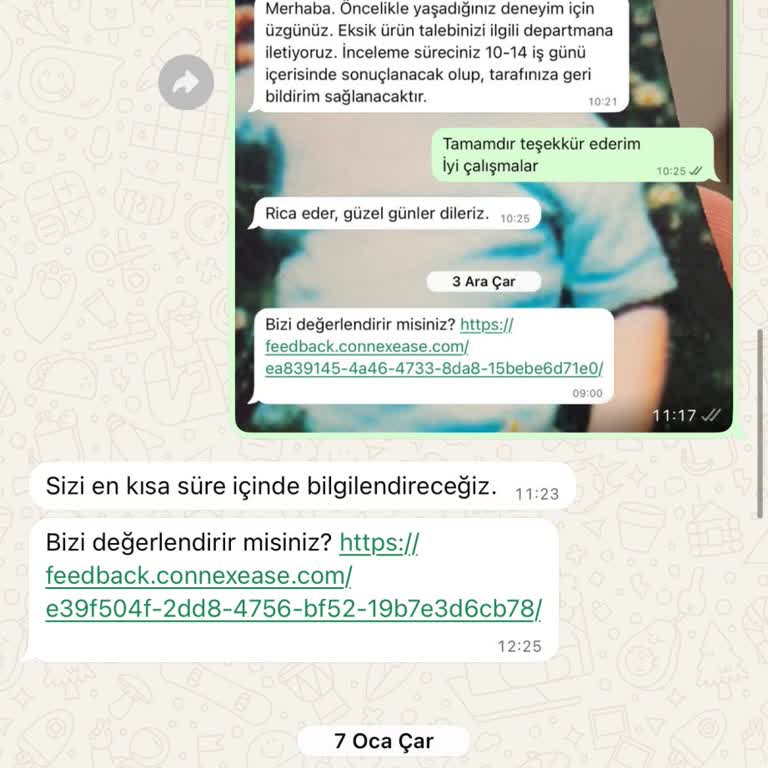 Eksik Gelen Ürün İçin Para İadesi Talebi