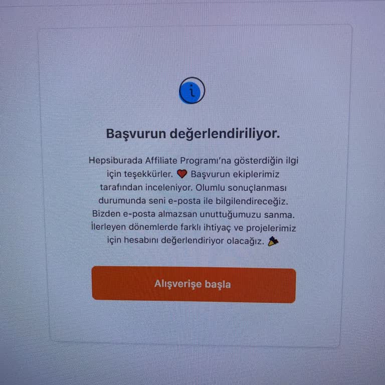 Influencer Başvurumun Beklemede Kalması Ve Acil İnceleme İsteği