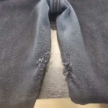 Mavi Gold Serenay Kot Pantolonunda Ağ Bölümünde Deformasyon Ve Yırtılma, Satıcıdan Cevap Yok