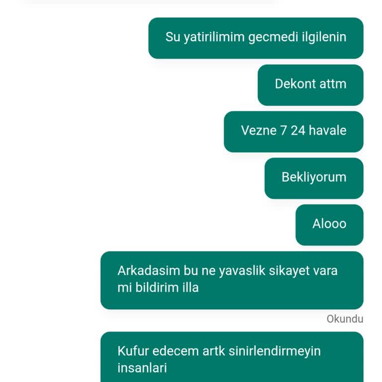 500 TL Yatırımım Hesaba Geçmedi, Canlı Destek İlgisiz Bıraktı