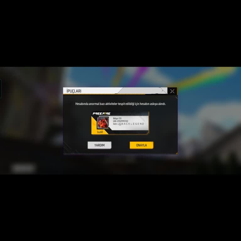 Garena Free Fire Tekli Modda Uyarı Almadan Haksız Ban