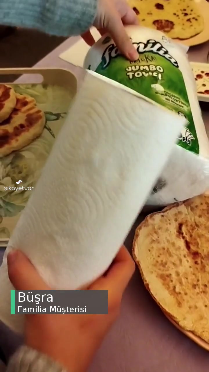 Familia Jumbo Peçete Rulo Açıldıkça Ayrılıyor videonun kapak resmi
