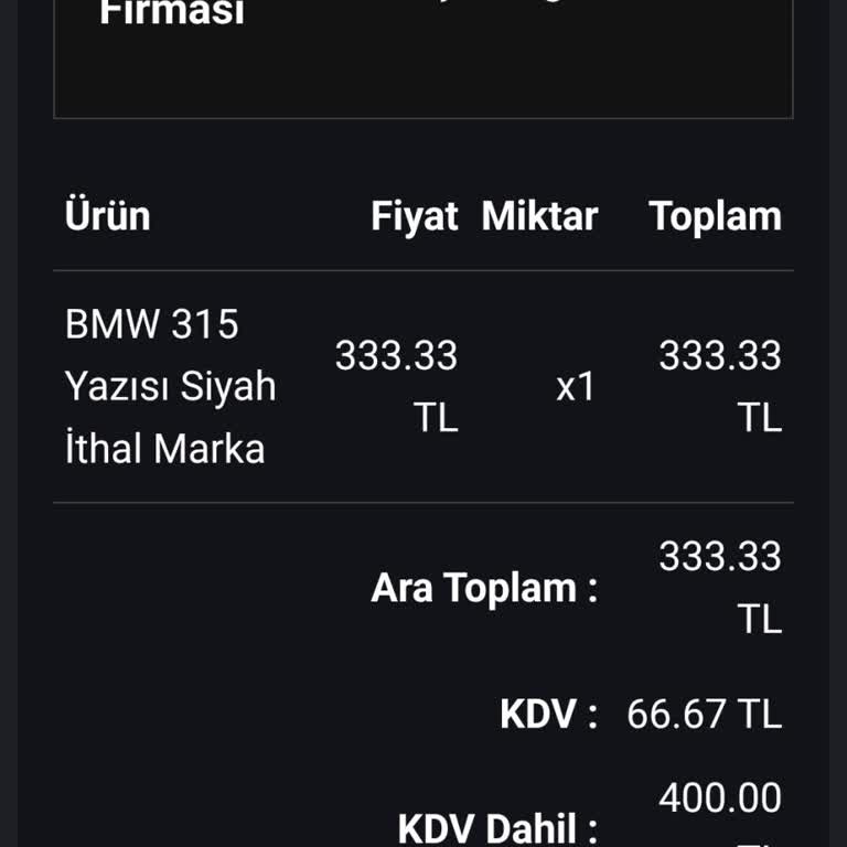 Gönderilmeyen Ürün İçin Ücret İadesi Talebi
