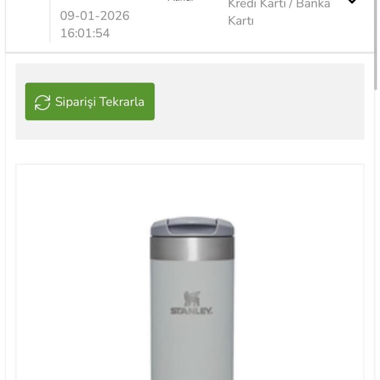 Stanley Termos Siparişi Kargoya Verilmedi Ve Müşteri Hizmetleri Çözüm Sunmadı