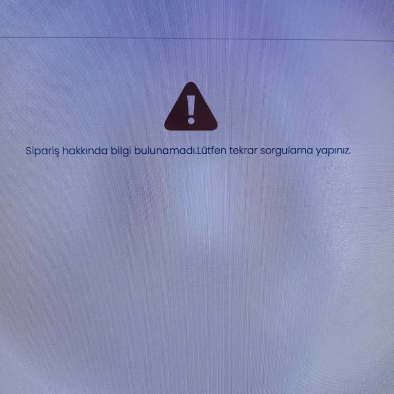 Ödenen Siparişin Teslim Edilmemesi Ve Takip Sisteminde Görünmemesi