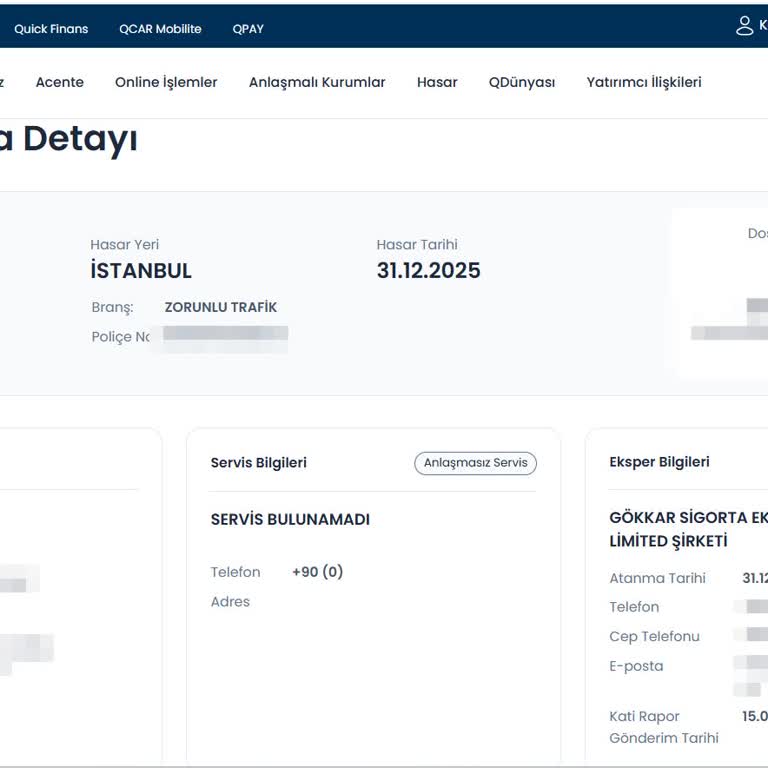 Quick Sigorta Hasar Ödemesinde Uzun Gecikme
