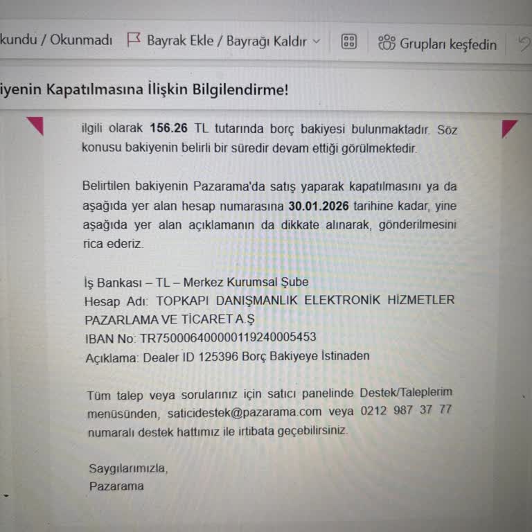 Pazarama’dan Açıklama Beklenen Kapalı Mağaza Borç İddiası