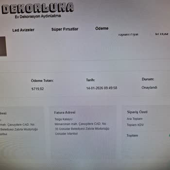 Dekorluna’dan Teslim Edilmeyen LED Avize Ve İade Talebi