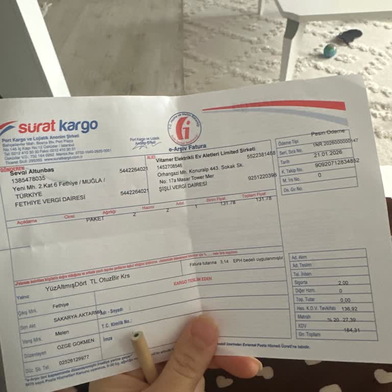 Garanti Ve Sigortalı Ürün Tamiri İçin 320 TL Kargo Ücreti İadesi Talebi