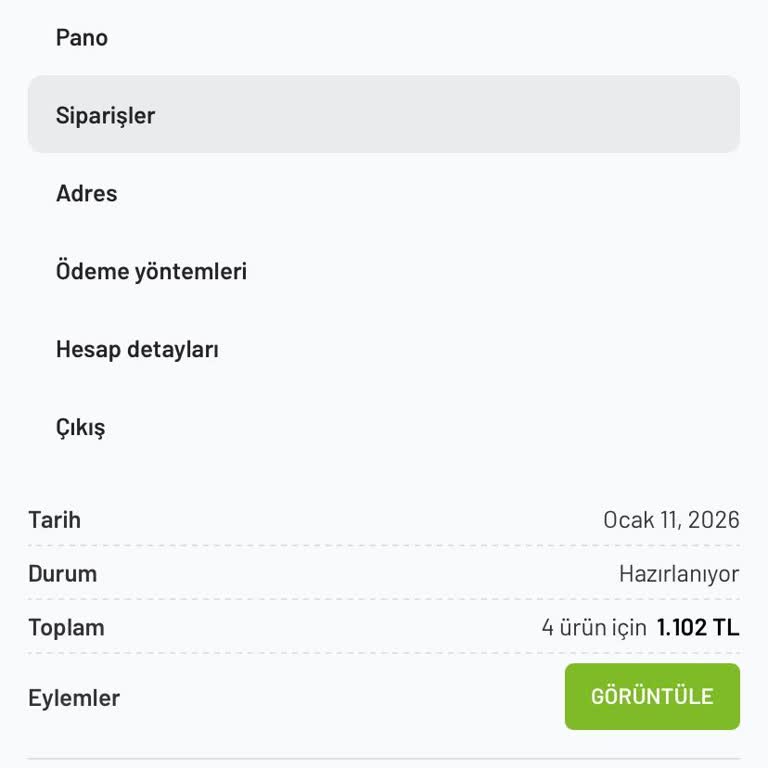 Ödenen 1.102 TL’ye Karşı Ürünler Gönderilmedi