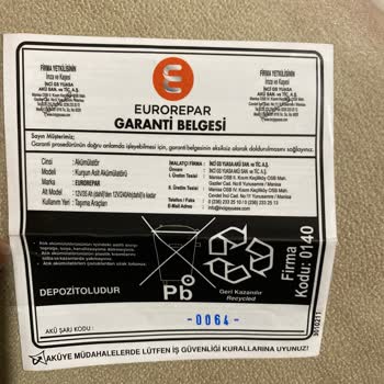 Akü Arızası Ve Garanti Kapsamında Ücretsiz Değişim İsteği