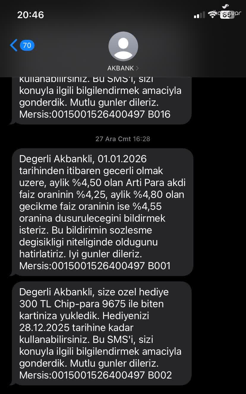Akbank Chip Para Hediye İşleminde Yanıltıcı Bilgilendirme Ve Haksız  Borçlandırma - Şikayetvar