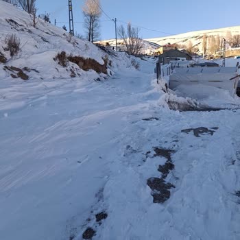 Karayazı Dörtpınar Mahallesi Yolunun Kış Aylarında Açılmaması Ve Temizlenmemesi