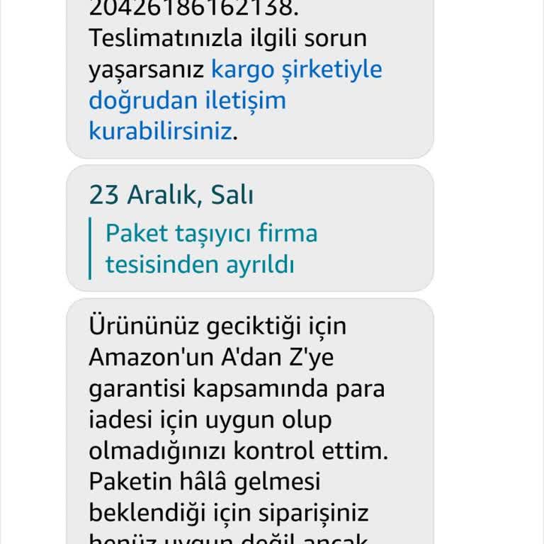 590 TL Ödenen Sipariş 29 Gün Geçmesine Rağmen Kargoya Verildi Dediği Halde Elime Ulaşmadı