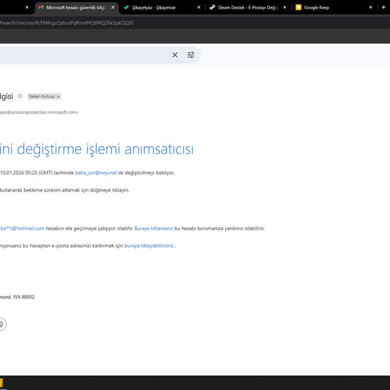 Outlook Hesabım Hacklendi Ve Kurtarma Formu Reddiyle Kilitlendi