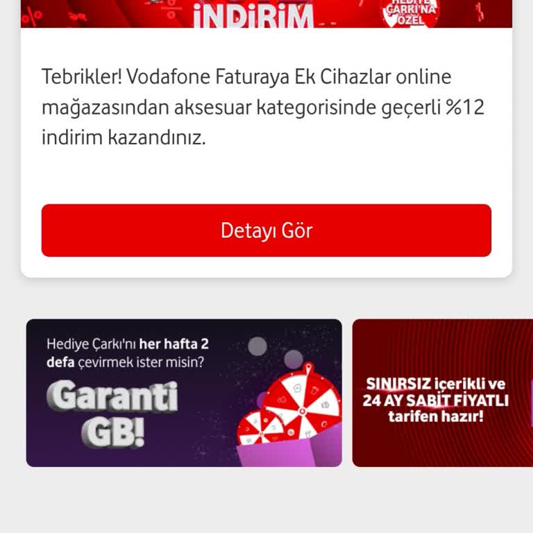 Vodafone Red Hediye Çarkı Kampanyası Adaletsiz: İnternet Paketi Çıkmıyor