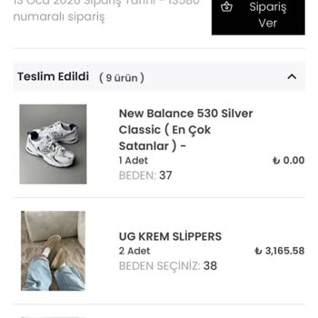 Sneaksnet.com’da Eksik Ve Yanlış Ürünler İle Hediyeler İçin Cevap Bekliyorum