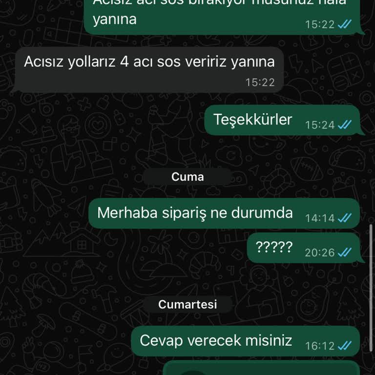 600 TL Ödemeli Şalgam Siparişi Teslim Edilmedi, İade İstiyorum