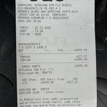 FLO Mağazası Ayakkabısının Su Alması Ve Kalite Sorunu