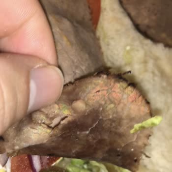 Subway Steak Found With Glitter Like Foreign Substance