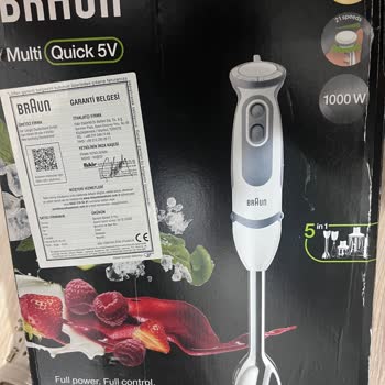 Braun Blender Büyük Haznenin Kapağı Bu Kısa Süre İçinde Sıyrıldı Ve Deforme Oldu!
