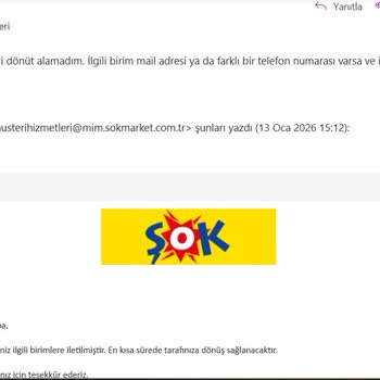 Çürük Ürünler Ve Yanıt Almayan Şikayet Süreci