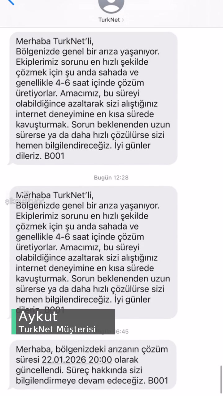 TurkNet Düzenli Olarak Bölgemizde Genel Arıza Yaşanıyor videonun kapak resmi